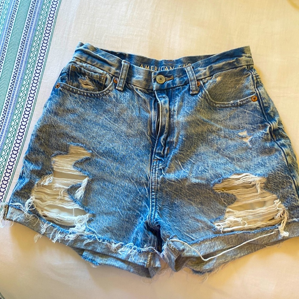 High Rise Jean Shorts